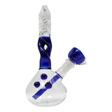 Twisted Blue Beaker Bong 6 Inches