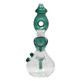 Teal Green Twisted Mouthpiece Glass Bong 6 Inches