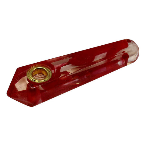 Red Stone Look Smoking Pipe 3 Inches