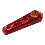 Red Marble Stone Look Smoking Pipe 3 Inches