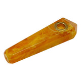 Yellow Marble Stone Look Smoking Pipe 3 Inches