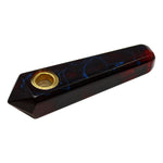 Plum Marble Stone Look Smoking Pipe 3 Inches