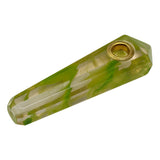 Lime Green Marble Stone Look Smoking Pipe 3 Inches