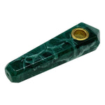 Teal Green Marble Stone Look Smoking Pipe 3 Inches
