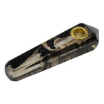 Black Marble Stone Look Smoking Pipe 3 Inches