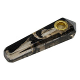 Black Marble Stone Look Smoking Pipe 3 Inches
