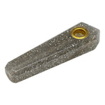 Silver Sparkly Smoking Pipe 3 Inches