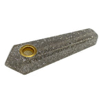 Silver Sparkly Smoking Pipe 3 Inches