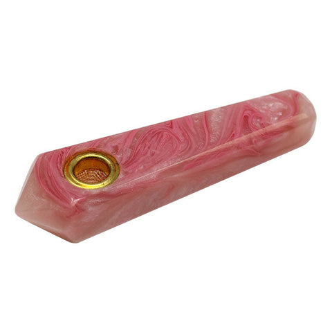 Honey Suckle Marble Stone Look Smoking Pipe 3 Inches