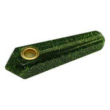 Green Sparkly Smoking Pipe 3 Inches