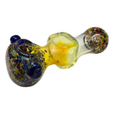 Mix Color Square Centre Glass Pipe 5 Inches