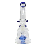 Blue Disk Percolator Bong 7 Inches