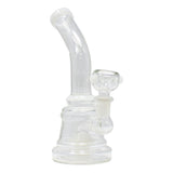 White disk Percolator Bong 7 Inches