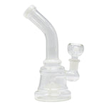 White disk Percolator Bong 7 Inches