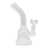 White disk Percolator Bong 7 Inches