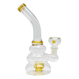 Amber disk Percolator Bong 7 Inches