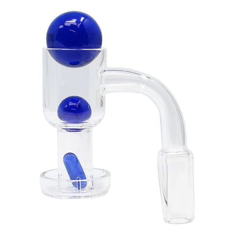 Blue Terpen Vacuum Quartz Male Banger Set 14MM
