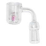 Pink Cadmium Core Reactor Quartz Female Banger With Ball Cap 14MM