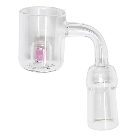 Pink Cadmium Core Reactor Quartz Female Banger With Ball Cap 14MM