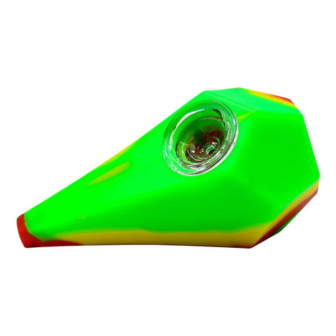 Silicone Light Green Colored Hand Pipes