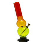 Rasta Color Acrylic Bong 10 Inches