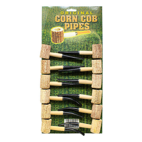Original Corn Cob Pipes 5 Inches Pack of 12