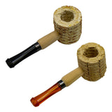Corn Cob Pipes Display of 36