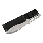 Silver Straight Throwing Knife 10 Inches