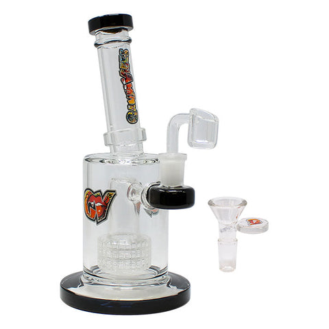 Black Tilt-Head Small Bong and Dab Rig