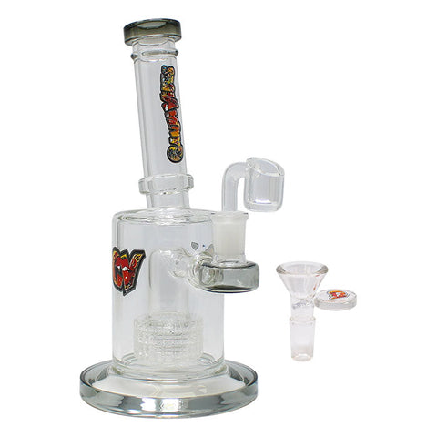 Grey Tilt-Head Small Bong and Dab Rig