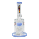 Jade Blue Tilt-Head Small Bong and Dab Rig