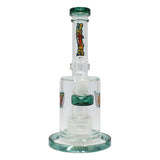 Teal Tilt-Head Small Bong and Dab Rig