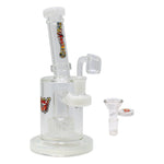 White Tilt-Head Small Bong and Dab Rig
