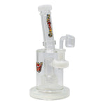 White Tilt-Head Small Bong and Dab Rig