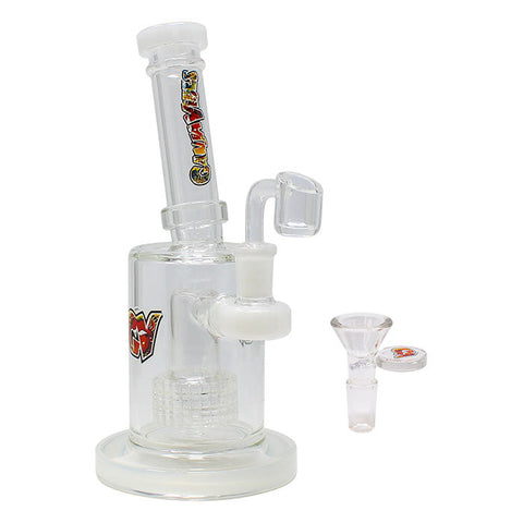 White Tilt-Head Small Bong and Dab Rig