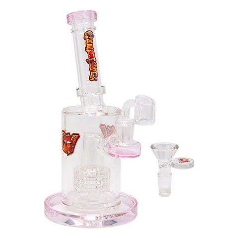 Pink Tilt-Head Small Bong and Dab Rig