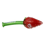 Strawberry Glass Pipe 6 Inches