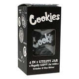 Black Cookies Led Stash Can with Grinder