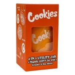Orange Cookies Led Stash Can with Grinder