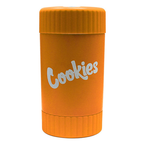 Orange Cookies Led Stash Can with Grinder