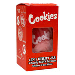Red Cookies Led Stash Can with Grinder