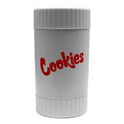 White Cookies Led Stash Can with Grinder
