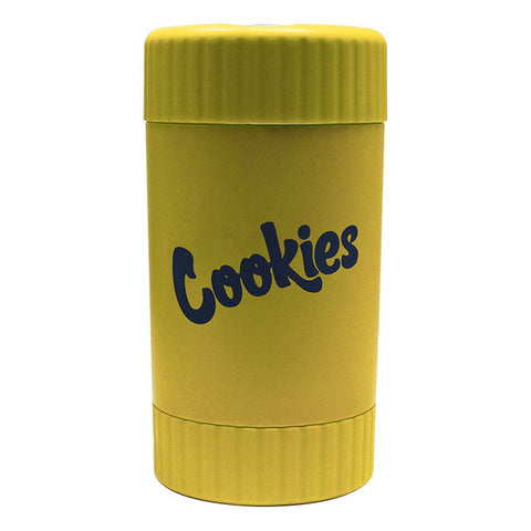 Yellow Cookies Led Stash Can with Grinder