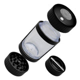 Black Backwoods Led Stash Can with Grinder