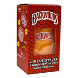 Orange Backwoods Led Stash Can with Grinder