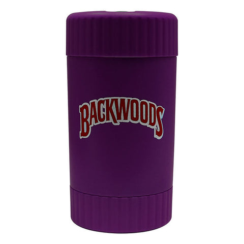 Purple Backwoods Led Stash Can with Grinder