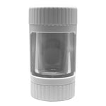 White Backwoods Led Stash Can with Grinder