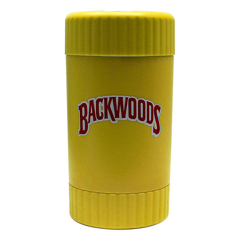 Yellow Backwoods Led Stash Can with Grinder