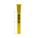 Yellow Soul Glass Stem 4 Inches