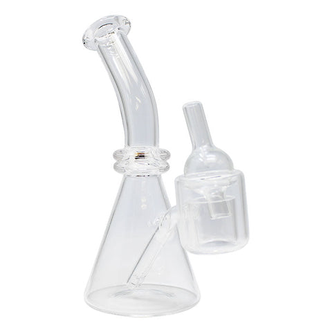 Dab Rig With In Built Thermal Banger And Carb Cap 6 Inches